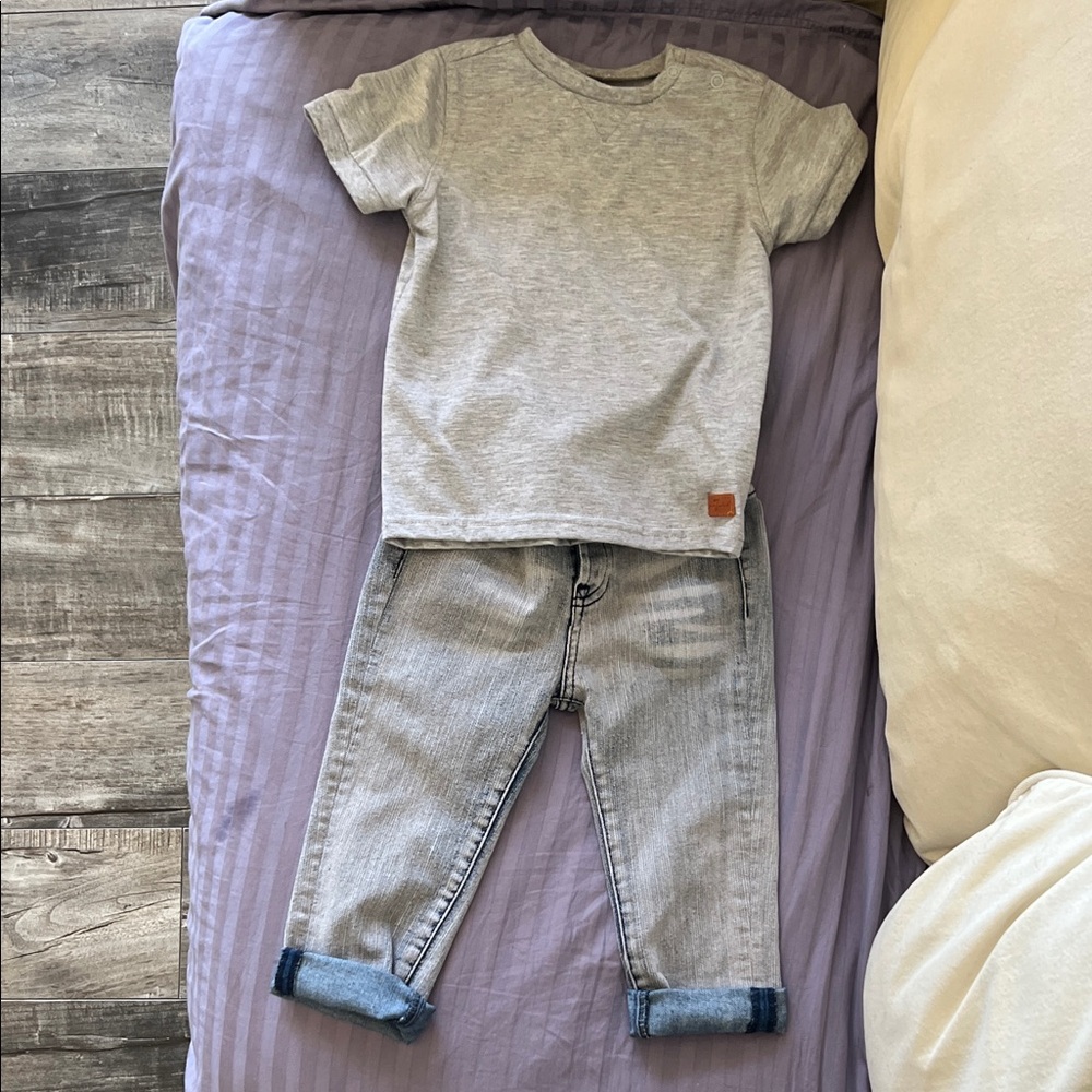 7 For All Mankind Gray Knit Top